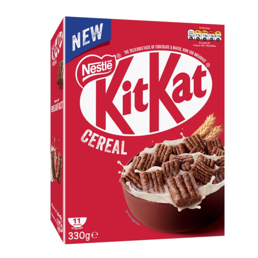 3 KIT KAT Breakfast Cereals Super Crunchy Cocoa Flavor Snacks 330g 11.6oz