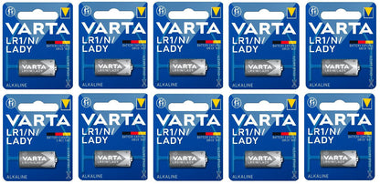 10 VARTA LR1 / N / LADY 4001 1.5V Alkaline Batteries