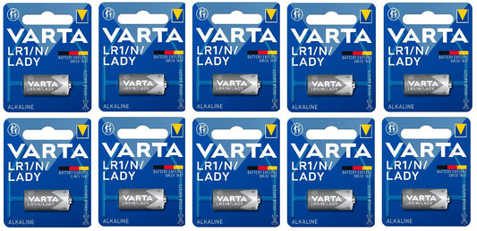 10 VARTA LR1 / N / LADY 4001 1.5V Alkaline Batteries