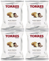 4 TORRES BLACK TRUFFLE Flavor Premium Potato Chips European Snacks 125g 4.41oz