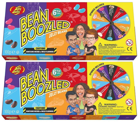 2 JELLY BELLY BEAN BOOZLED SPINNER 6th Edition Challenge Candy Party Sweets 100g