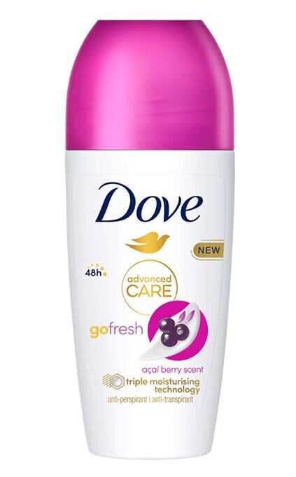 5 DOVE Go Fresh Moisturizing 48h Deodorant Antiperspirant Roll On Bottles 50ml