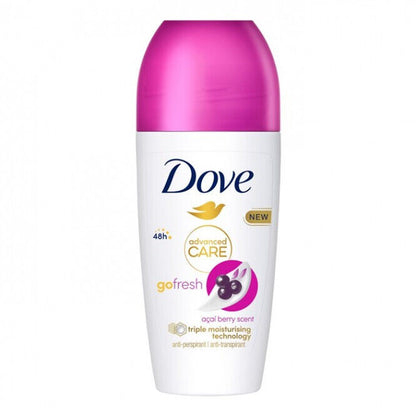10 DOVE Go Fresh Moisturizing 48h Deodorant Antiperspirant Roll On Bottles 50ml