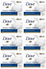 8 DOVE Deep Moisture Beauty Cream Bar for Soft Skin 90g
