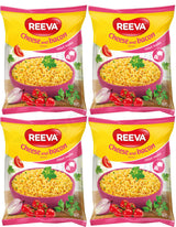 4 REEVA CHEESE & BACON Flavor Instant Ramen Noodle Soup Snacks (Rollton) 60g
