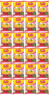 24 REEVA CHEESE & BACON Flavor Instant Ramen Noodle Soup Snacks (Rollton) 60g