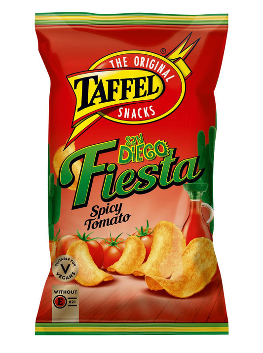 TAFFEL SAN DIEGO FIESTA Spicy Tomato Flavor Potato Chips Snacks Crisps 180g