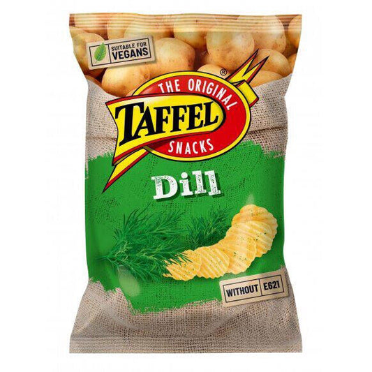 TAFFEL DILL Flavor Potato Chips European Snacks Crisps 130g 4.6oz