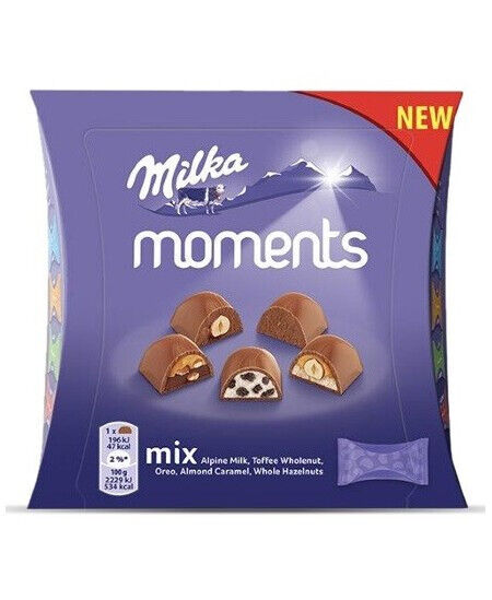 MILKA FAVOURITES Assorted Flavors Chocolate Sweets Box Oreo Toffee 95g