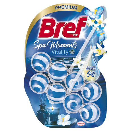 2 BREF PREMIUM SPA MOMENTS Refreshing WC Toilet Cleaner Hangers