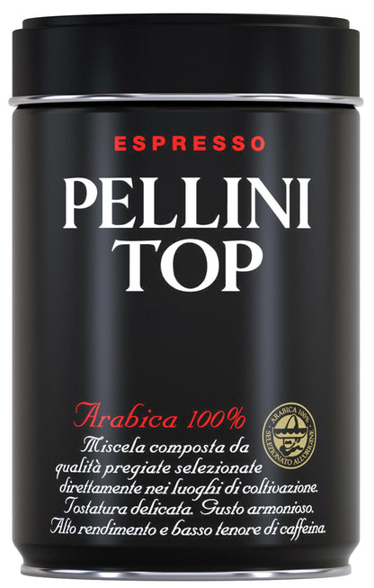 PELLINI TOP ESPRESSO Italian Ground Coffee 100% Arabica Tin 250g 8.8oz