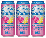 3 RADLER RASBPERRY CITRUS NON ALCOHOLIC Beer Cocktail Drink 500ml 16.9fl oz