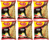 6 REEVA SHRIMP Flavor Instant Ramen Noodle Soup Snacks (Rollton) 60g