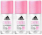 3 ADIDAS CONTROL 48H ULTRA PROTECTION Antiperspirant Roll On Deodorant 50ml