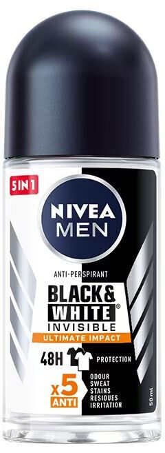 3 NIVEA MEN INVISIBLE 5IN1 ULTIMATE IMPACT 48h Roll On Deodorant Anti-Perspirant