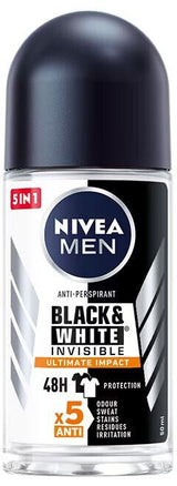 3 NIVEA MEN INVISIBLE 5IN1 ULTIMATE IMPACT 48h Roll On Deodorant Anti-Perspirant