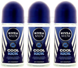 3 NIVEA MEN COOL KICK 48h Roll On Deodorant Anti-Perspirant 50ml