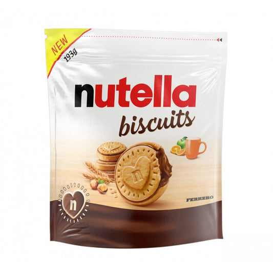 NUTELLA BISCUITS Crunchy Cookies with Chocolate Filling Party Snacks 193g 6.8oz