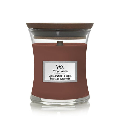 WOODWICK SMOKED WALNUT & MAPLE Scented Hourglass Candle 85g 3oz