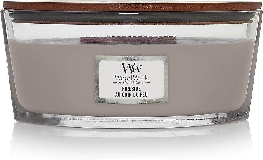 WOODWICK FIRESIDE Scented Ellipse Jar Candle 453g 16oz