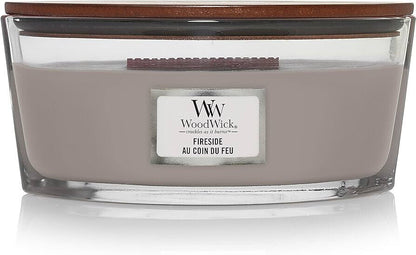 WOODWICK FIRESIDE Scented Ellipse Jar Candle 453g 16oz