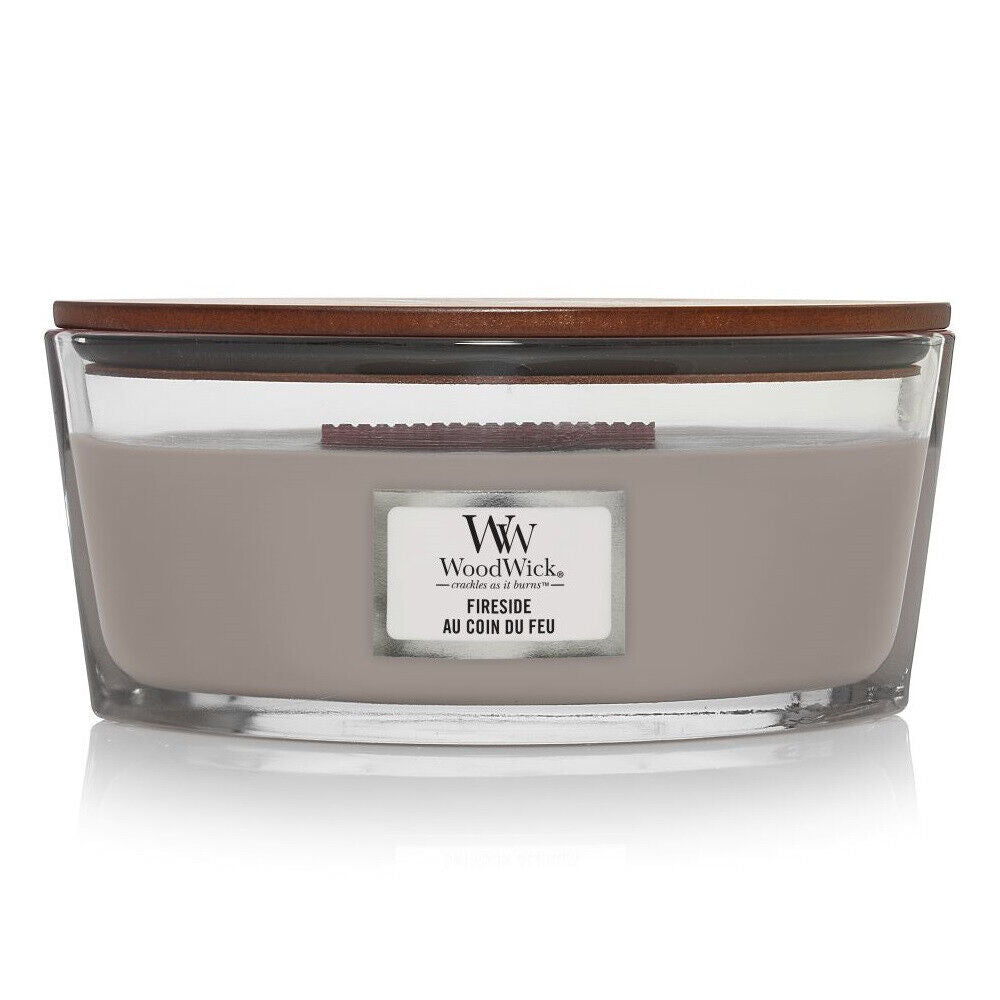 WOODWICK FIRESIDE Scented Ellipse Jar Candle 453g 16oz
