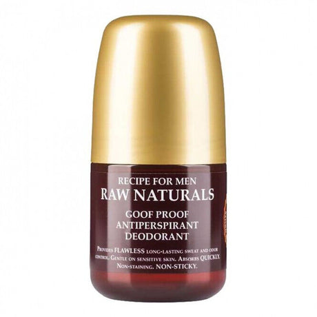 3 RAW NATURALS Goof Proof Antiperspirant Roll On Deodorant for Men 60ml