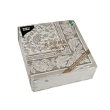 Napkins ROYAL Collection 1/4 Fold GRAY Ornaments 40 x 40 cm 15.75 x 15.75in