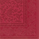 Napkins ROYAL Collection 1/4 Fold BORDEAUX Ornaments 40 x 40 cm 15.75 x 15.75in