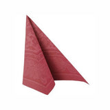 Napkins ROYAL Collection 1/4 Fold BORDEAUX Ornaments 40 x 40 cm 15.75 x 15.75in