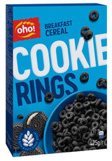 3 BOXES COOKIE RINGS Breakfast Cereal Wholegrain Snacks 425g 15oz