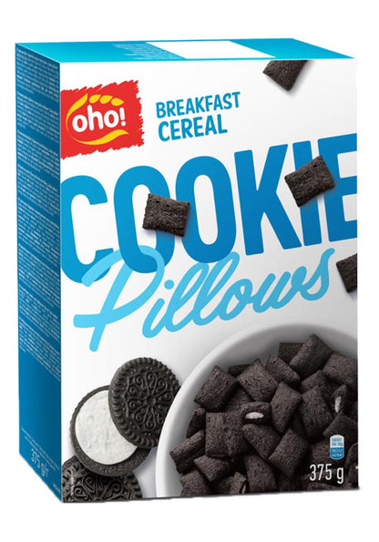 COOKIE PILLOWS Breakfast Cereal Wholegrain Snacks 375g 13oz