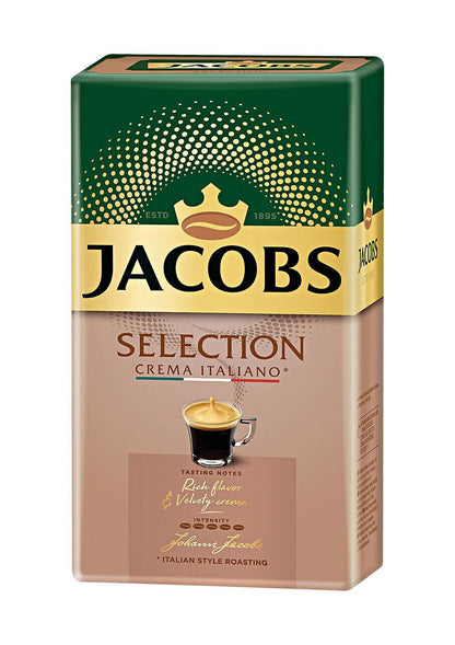 3 JACOBS SELECTION CREMA ITALIANO Ground Coffee Packs 500g 18oz