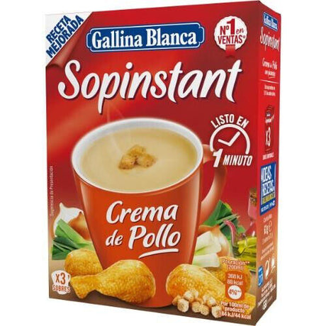 4 GALLINA BLANCA Creamy Chicken with Croutons Instant Soup (12 servings)