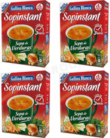 4 GALLINA BLANCA Instant Creamy Garden Veggies Soup with Croutons (12 servings)