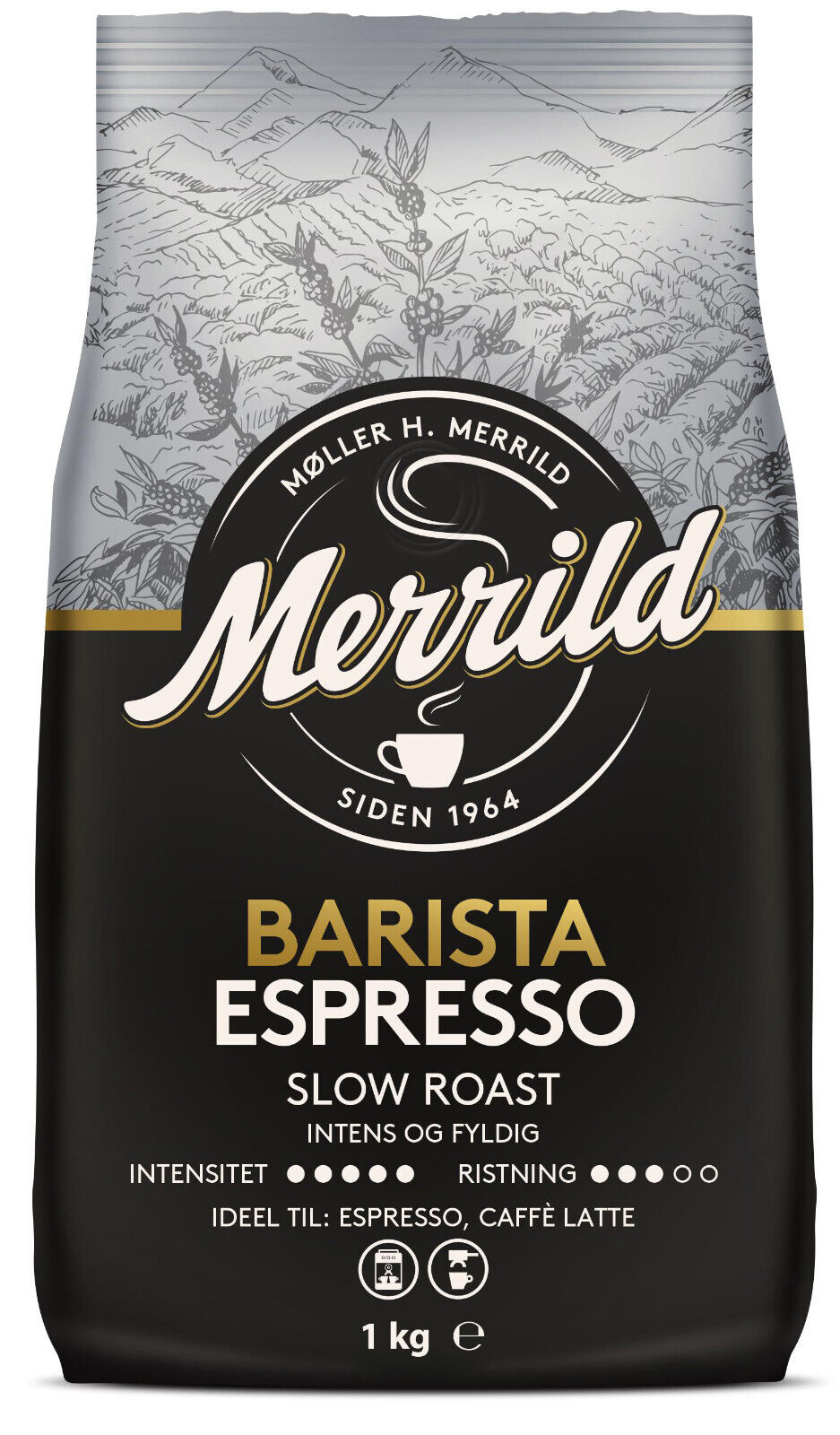 MERRILD BARISTA ESPRESSO Intense Slow Roast Coffee Beans 1kg 35oz