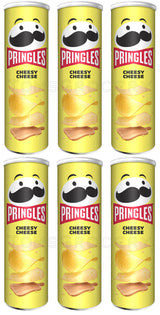 6 PRINGLES CHEESY CHEESE Flavor Potato Chips 165g 5.8oz