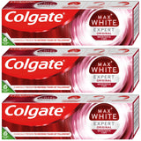 3 COLGATE MAX WHITE EXPERT ORIGINAL Whitening Toothpaste 75ml
