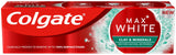 3 COLGATE MAX WHITE Clay & Minerals Restoring Whitening Toothpaste 75ml