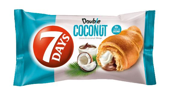 7DAYS Croissants with Cocoa & Coconut Filling Snacks Sweets 12 x 60g 2.1oz