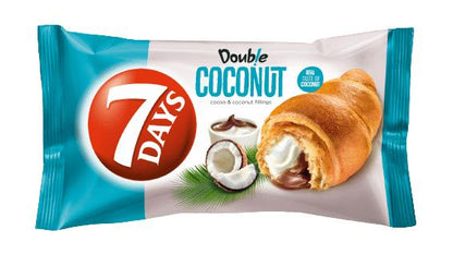 7DAYS Croissants with Cocoa & Coconut Filling Snacks Sweets 12 x 60g 2.1oz