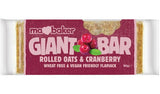 MA BAKER GIANT BAR Rolled Oats & Cranberry Vegan Cereal Bar 90g 3.17oz