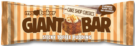 4 MA BAKER GIANT BAR Sticky Toffee Pudding Flavor Cereal Bars 100g 3.5oz