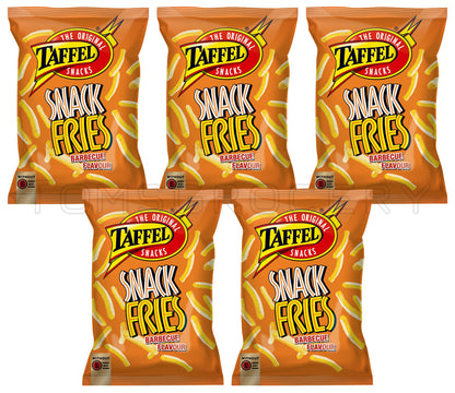 5 TAFFEL SNACK FRIES Barbecue Flavor Chips Crisps European Snacks 110g 3.9oz