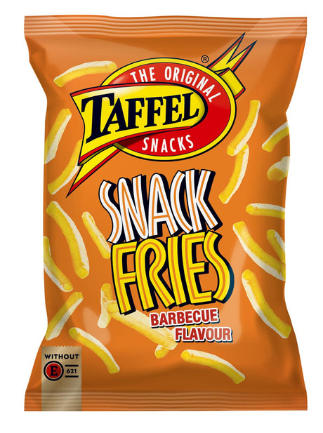 5 TAFFEL SNACK FRIES Barbecue Flavor Puffed Potato Chips 110g 3.9oz