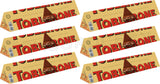 6 TOBLERONE Milk Chocolate Bars with Honey and Almond Nougat 100g 3.5oz