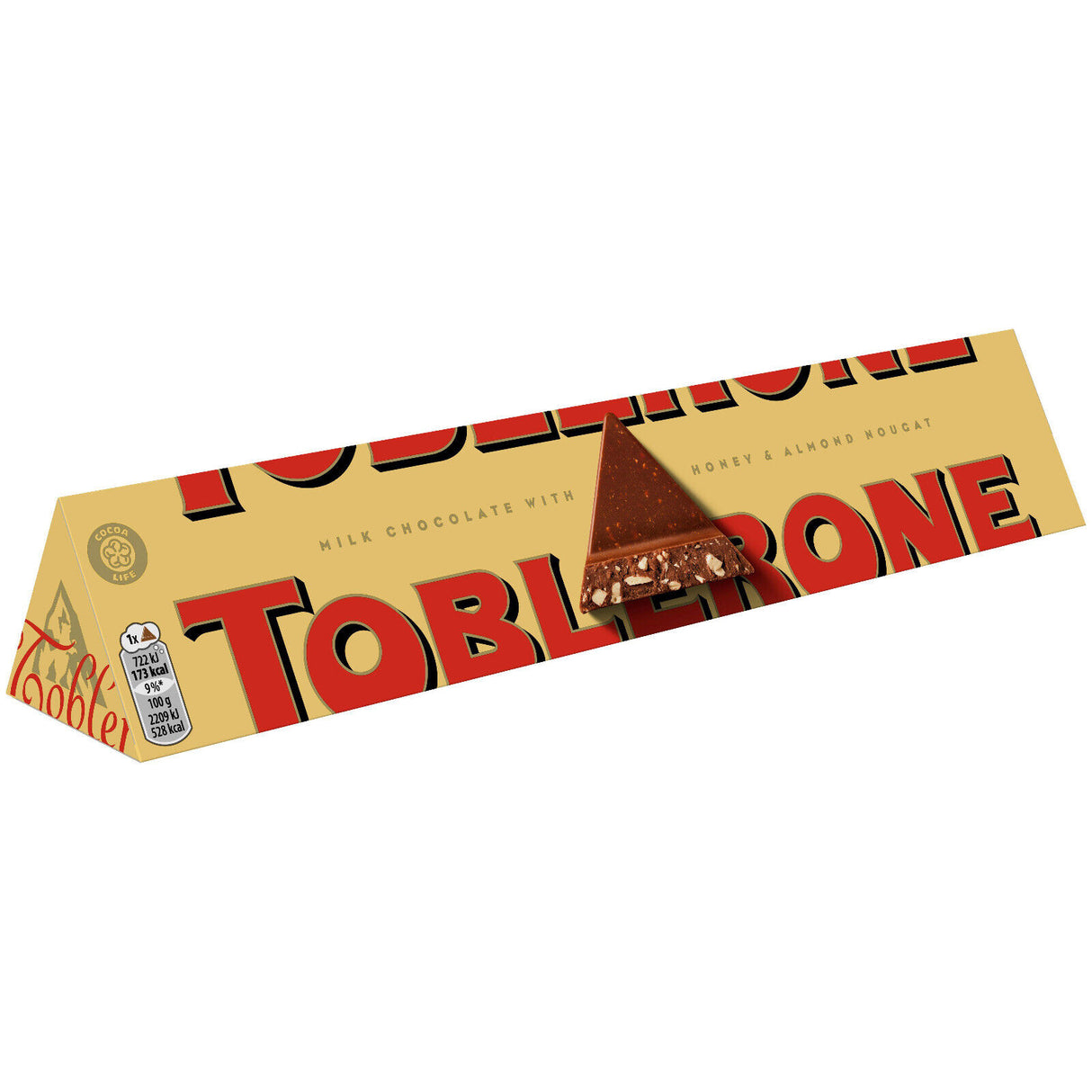 6 TOBLERONE Milk Chocolate Bars with Honey and Almond Nougat 100g 3.5oz