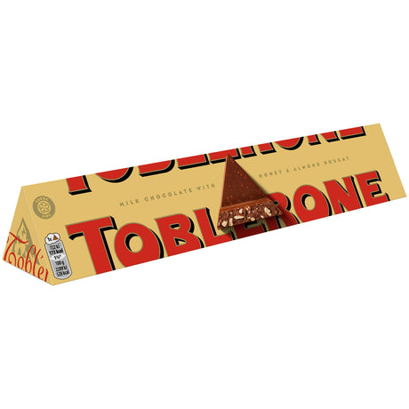 6 TOBLERONE Milk Chocolate Bars with Honey and Almond Nougat 100g 3.5oz