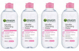 4 GARNIER Micellar Cleansing Water Make-Up Remover for Sensitive Skin 400ml
