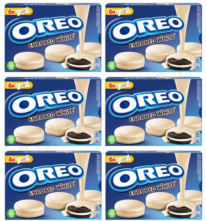 6 BOXES OREO ENROBED White Chocolate Covered Cookies Biscuits 246g 8.6oz